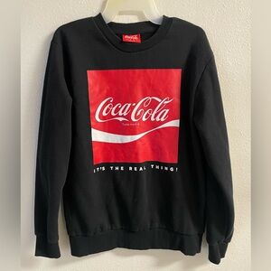 Coca-Cola Men’s black sweater M medium It’s the Real Thing